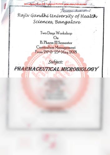 BP303T (Pharmaceutical Microbiology) Question Bank RGUHS 3rd Semester B.Pharmacy Previous Year's Question Paper,BP303T Pharmaceutical Microbiology,BPharmacy,Previous Year's Question Papers,BPharm 3rd Semester,